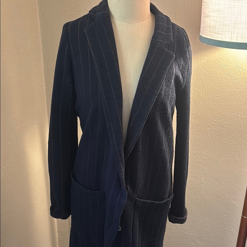 Anthropologie Harlyn Striped sweater blazer